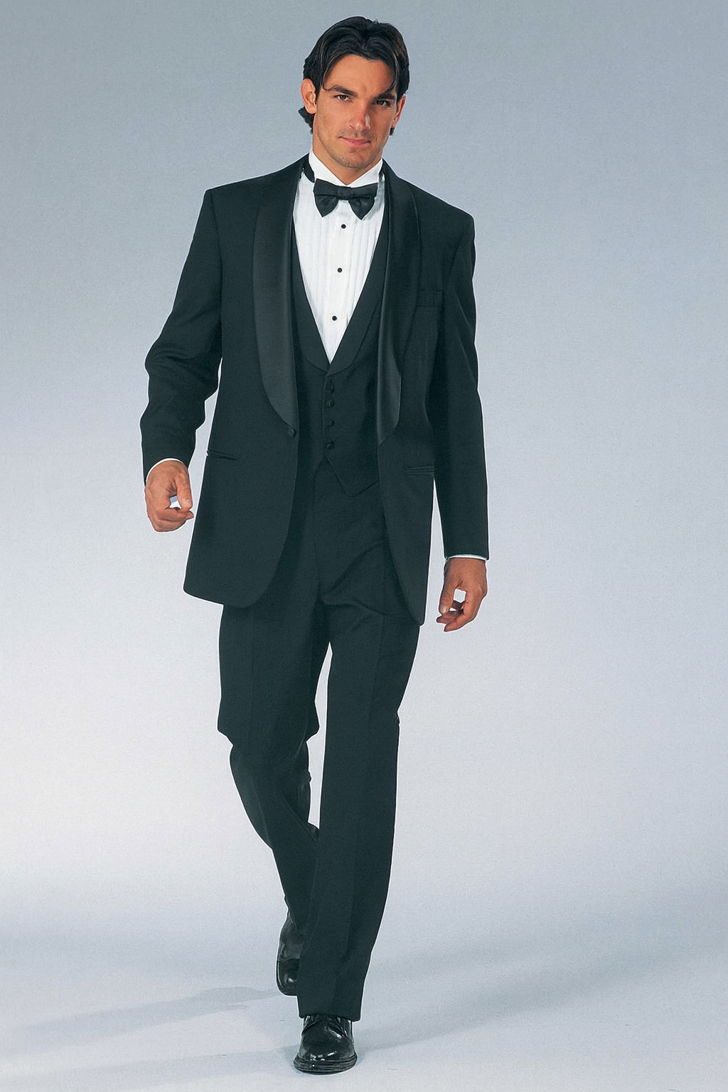 Big and Tall Tuxedo Mens 1 Button Renaissance Shawl Prom Black Tuxedo