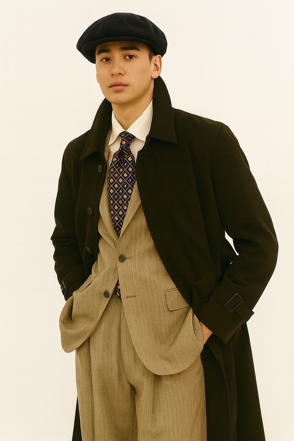 All Weather Men's Dress Coat Belted Rain Coat ~ Long full Maxi length Trench Coats Black Long Style Black / 52 Regular Jacket All Weather Men's Dress Coat Belted Rain Coat ~ Long full Maxi length Trench Coats Black Long Style Black / 52 Regular Jacket