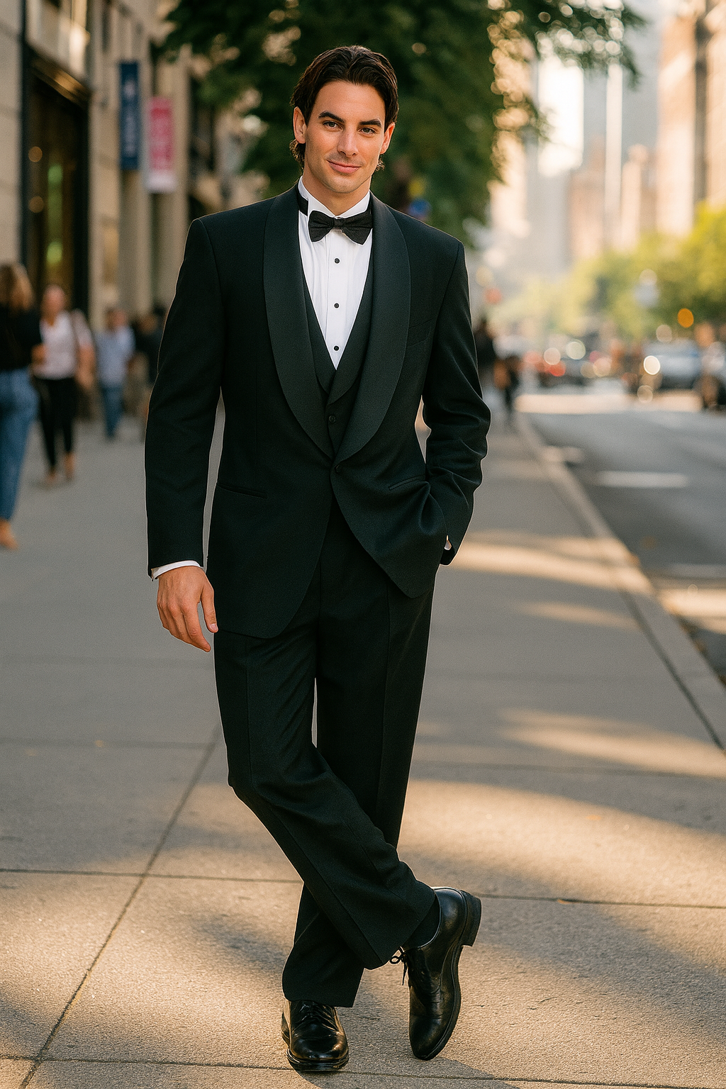 Big and Tall Tuxedo Mens 1 Button Renaissance Shawl Prom Black Tuxedo