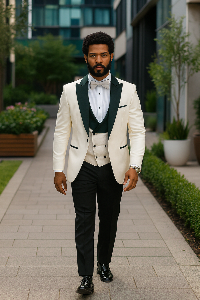 Hilton Paisley Peak Lapel Tuxedo Set