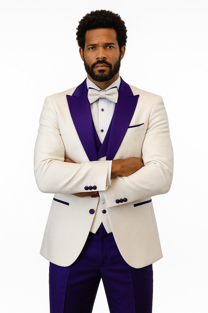 Hilton Paisley Peak Lapel Tuxedo Set