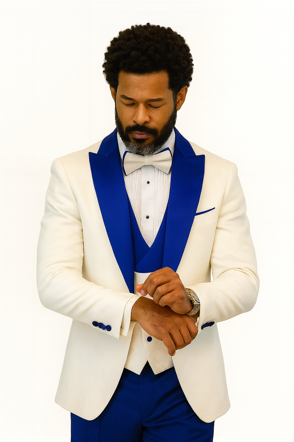 Paisley Peak Lapel Tuxedo Jacket Set