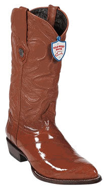 Wild West Cognac Eel Cowboy Boots - Botas De Anguila