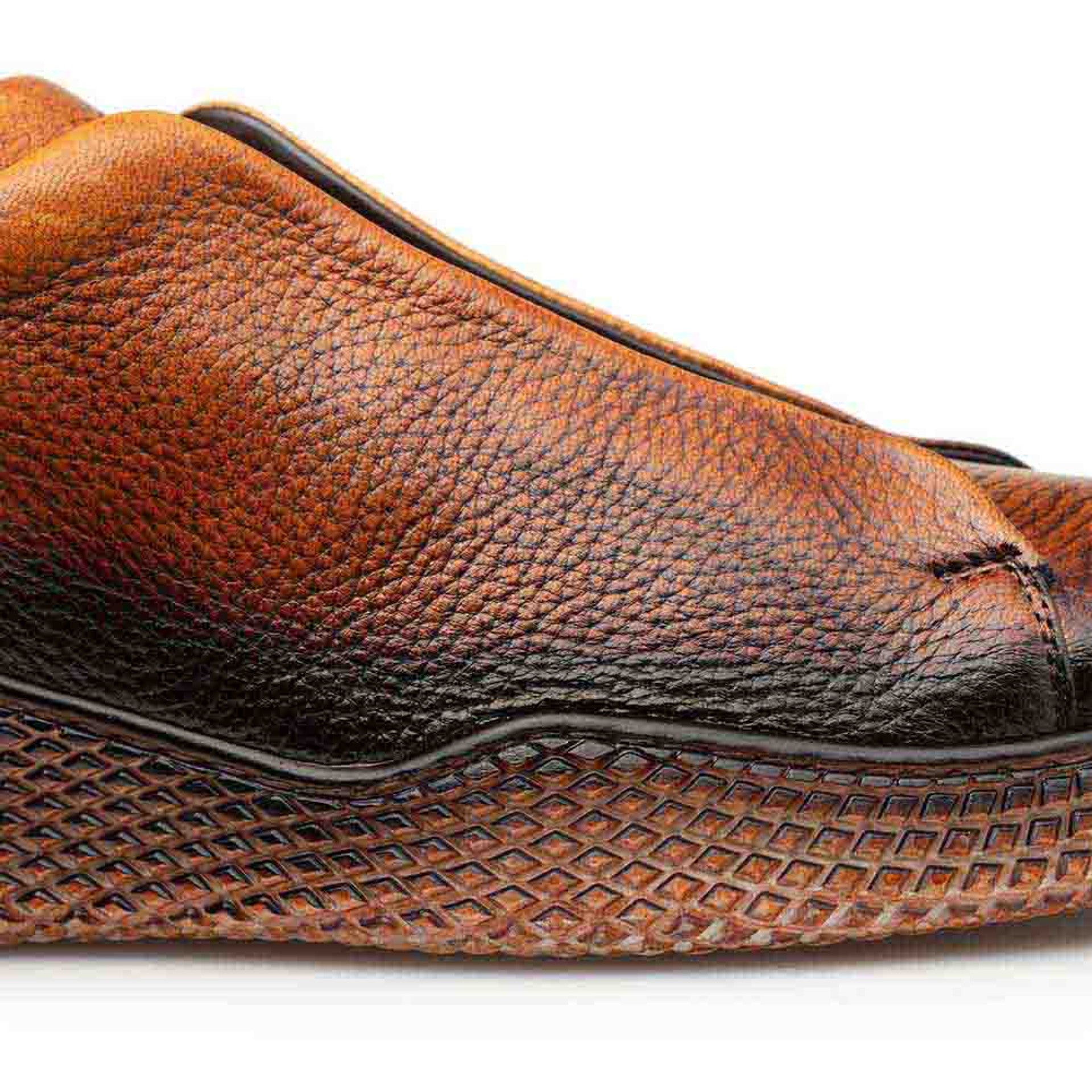 Mezlan Calcio Cognac Deer Skin Slip On Sneakers