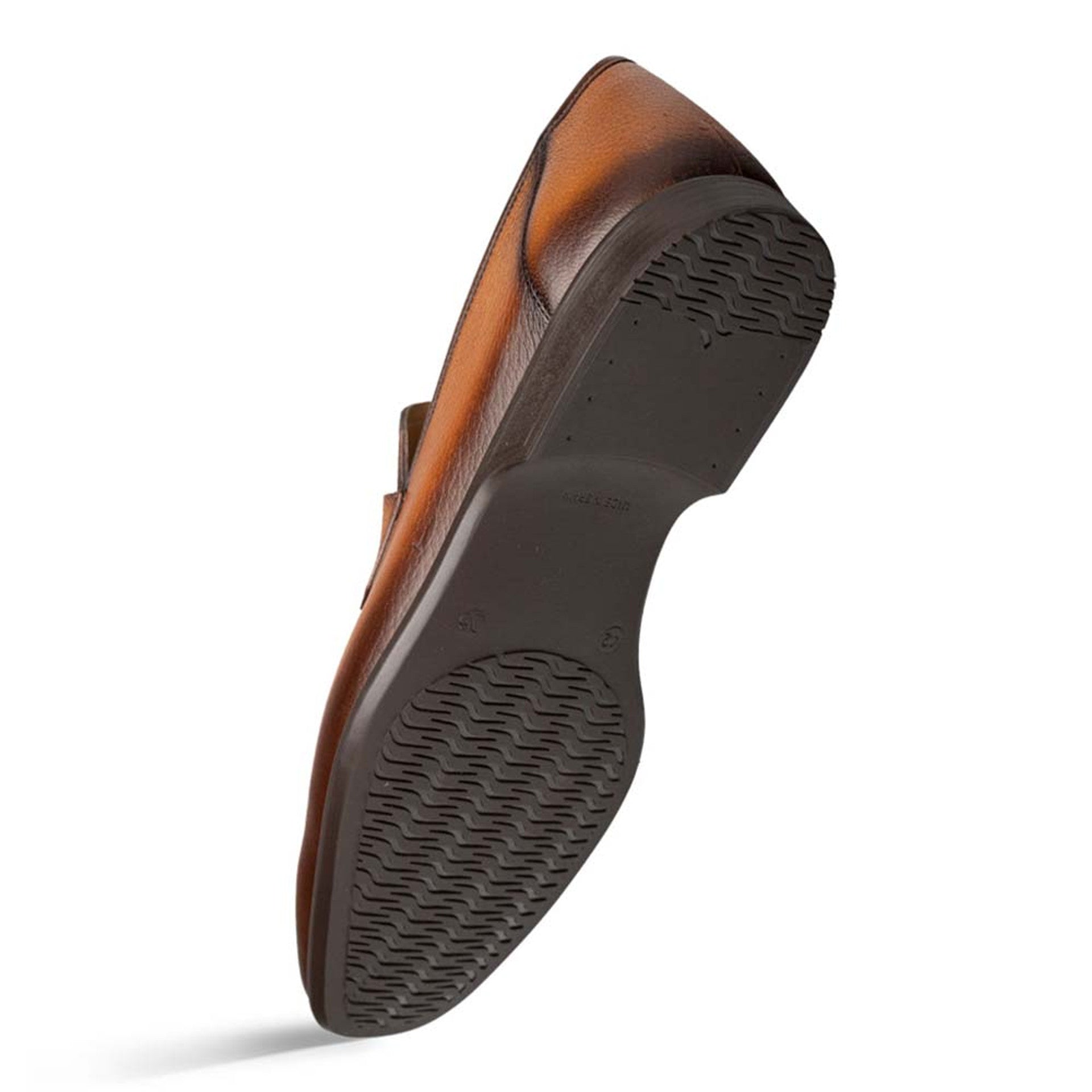 Mezlan Men's Deerskin Cognac Penny Loafer