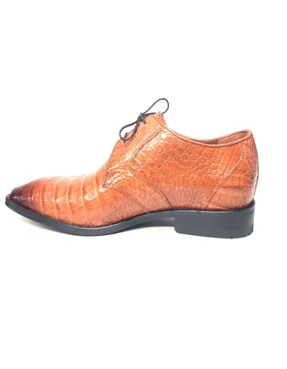 Los Altos Crocodile Lace Up Dress Shoes