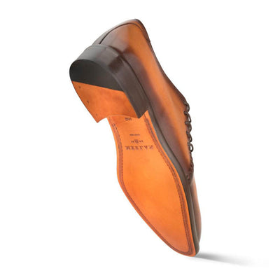 Mezlan Nicos Cross Lace-Up Calfskin Shoes