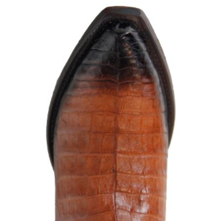 Men's Cognac Leather Lining Traditional Leather Sole Dress Cowboy Boot Cheap Priced For Sale Online