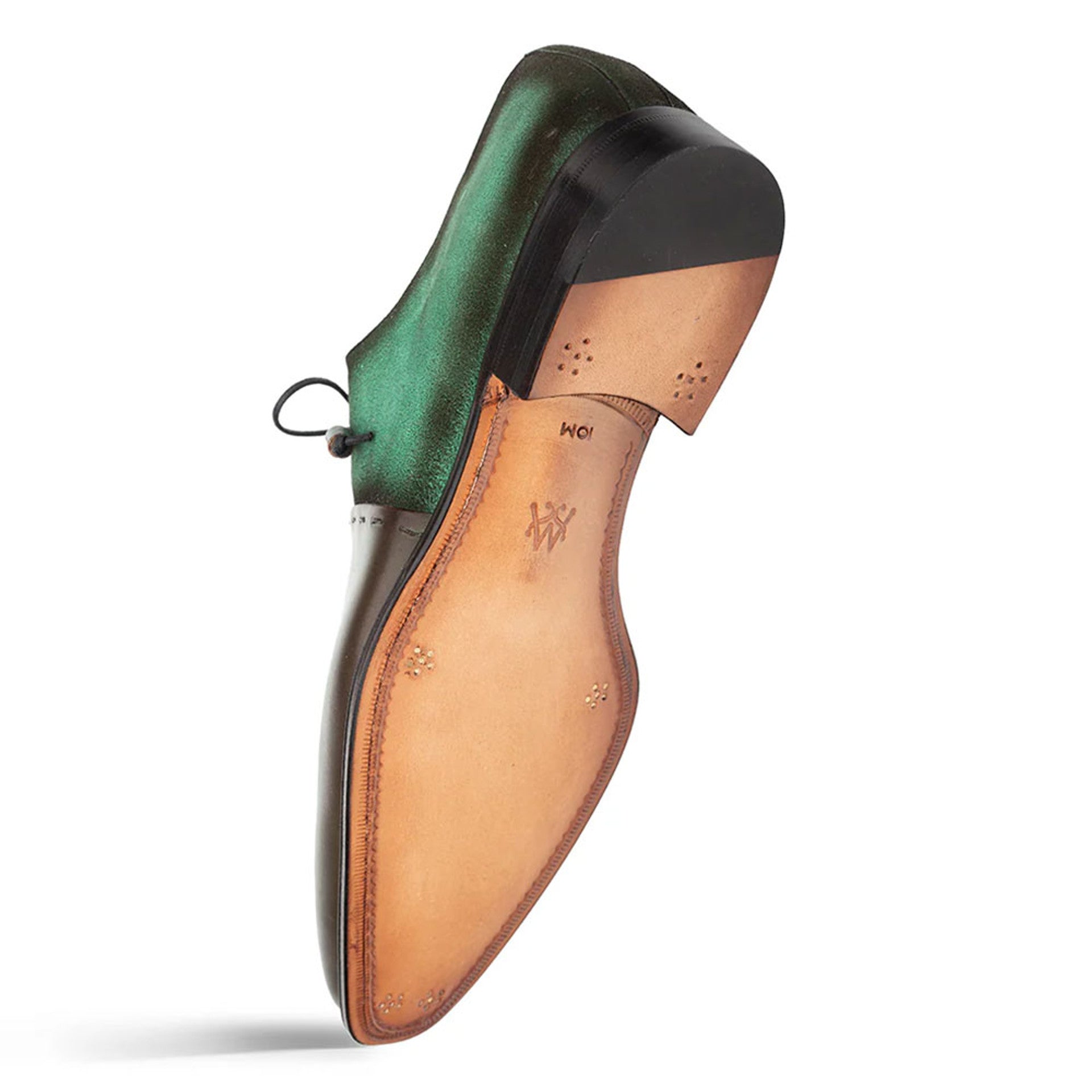 Colomer Green Calf/Suede Oxford Shoes by Mezlan