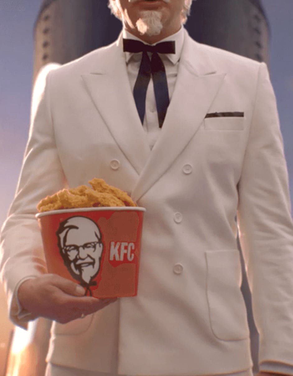 Mens Colonel Sanders KFC Costume Suit