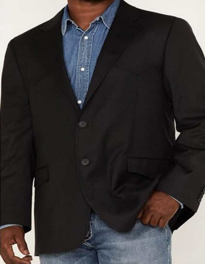 Western Cowboy Blazer for Men in Black