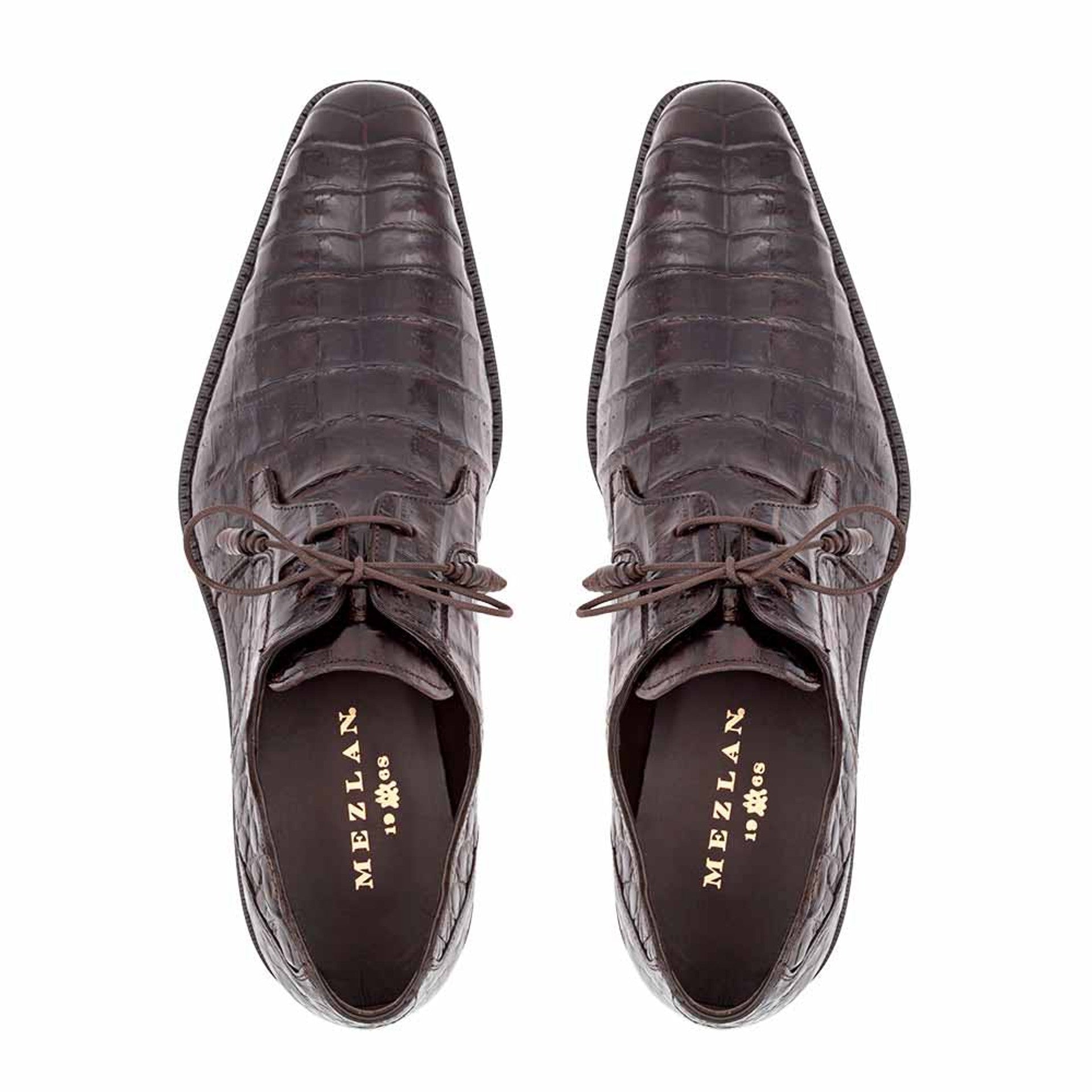 Genuine Crocodile Anderson Lace-Up by Mezlan