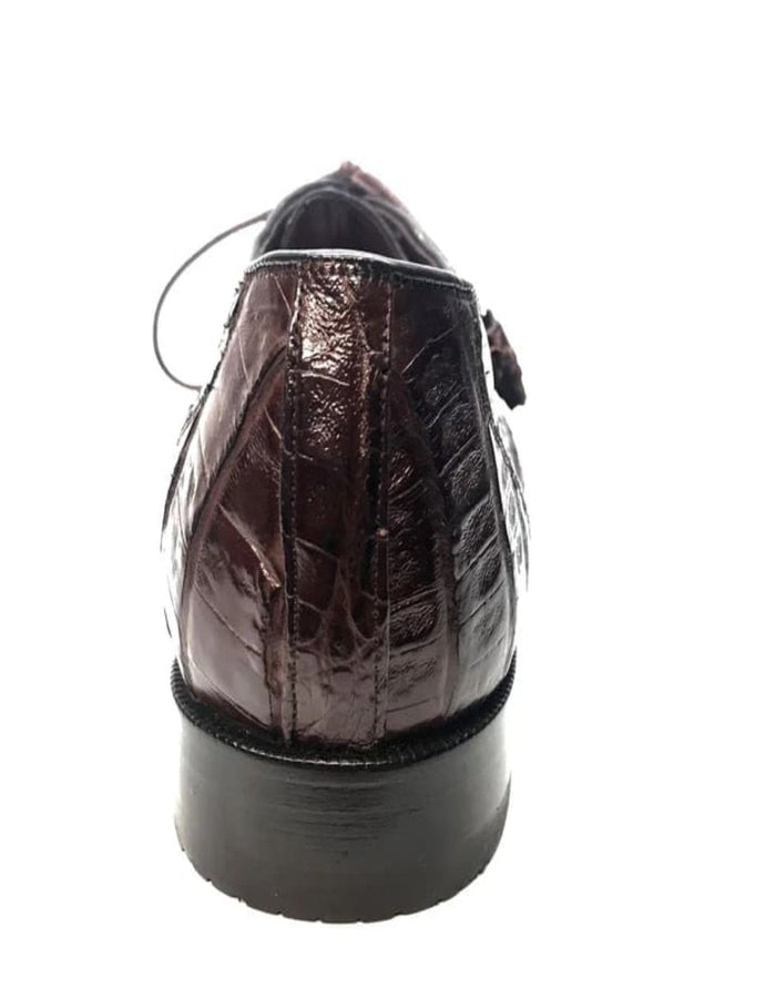Los Altos Crocodile All-Over Lace Up Shoes