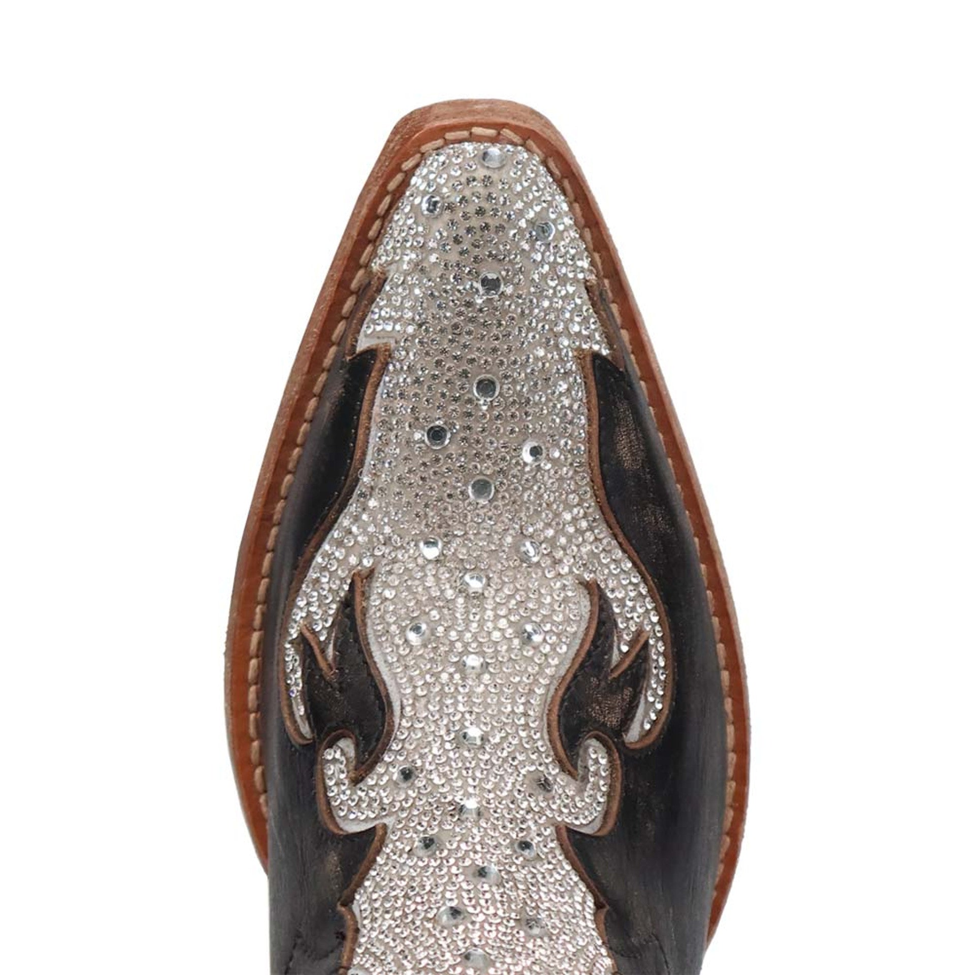 Dan Post Crystal Black Snip Ankle Bootie