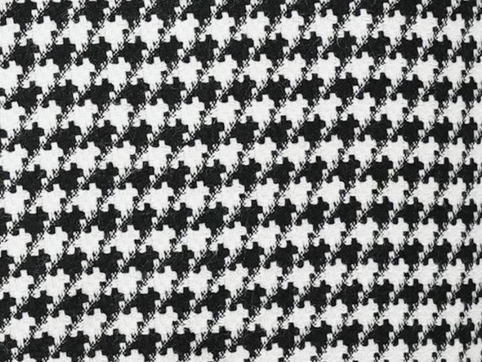 Black Houndstooth Hybrid Double Breasted Jacket
