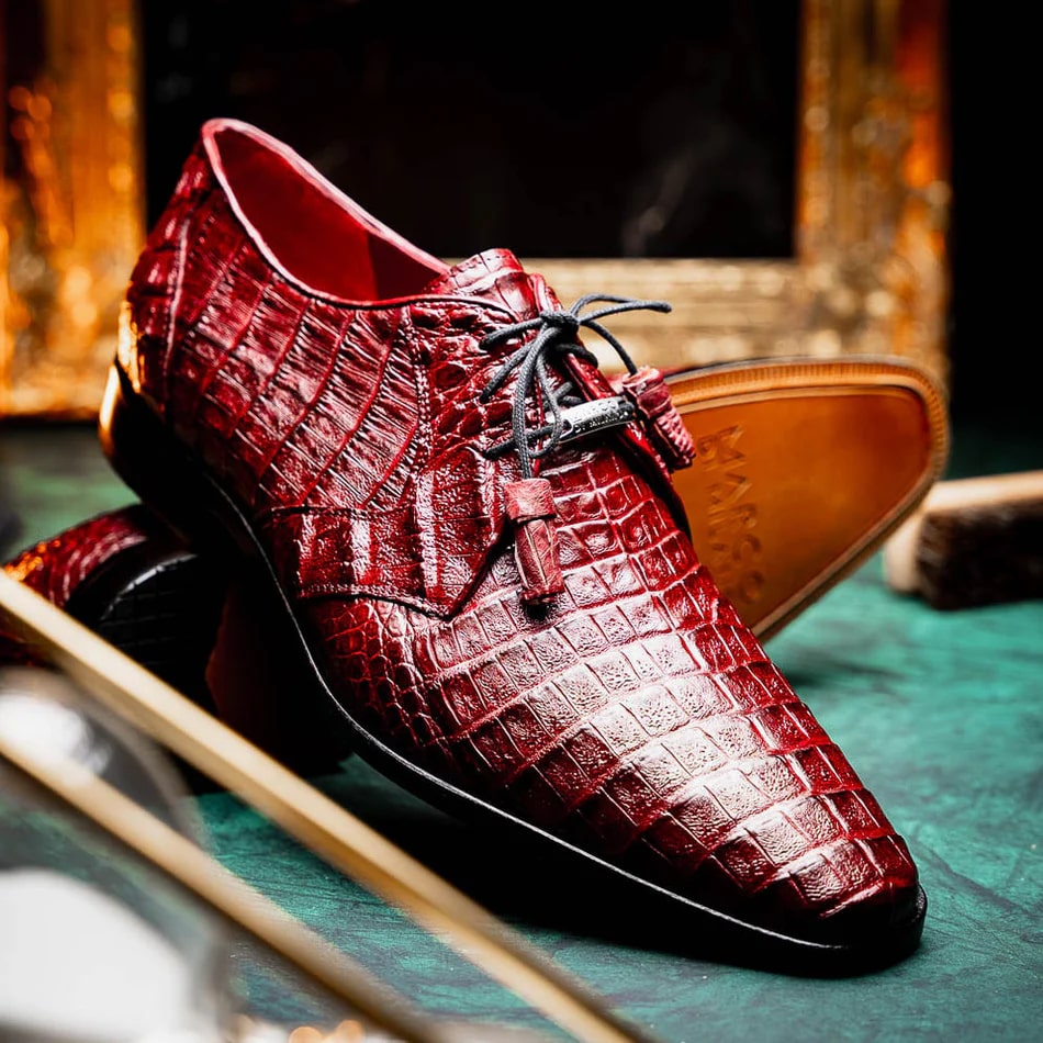 Marco Di Milano Lacio Crocodile Derby Oxfords
