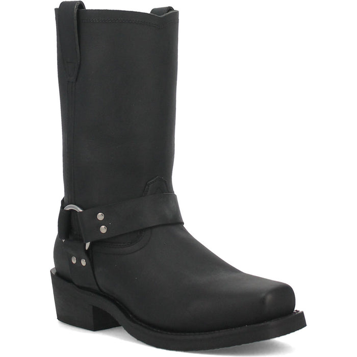 Dingo Black Oil Resistant Biker Boot for Men