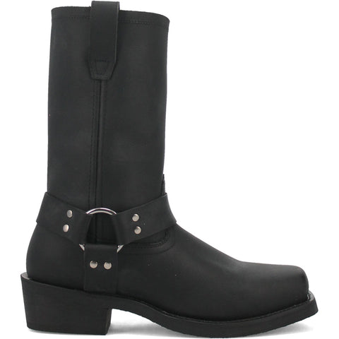 Dingo Black Oil Resistant Biker Boot for Men