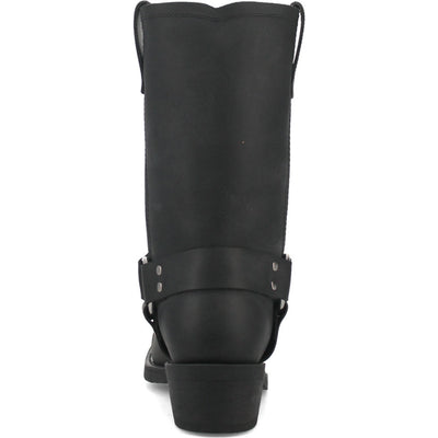 Dingo Black Oil Resistant Biker Boot for Men