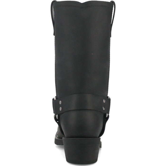 Dingo Black Oil Resistant Biker Boot for Men