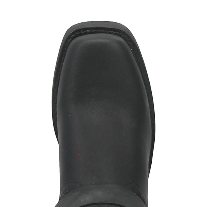 Dingo Black Oil Resistant Biker Boot for Men