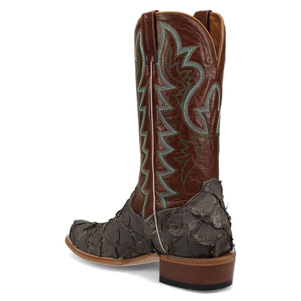 Dan Post Men's Riggs Pirarucu Skin Cutter Style Toe 13" Boots