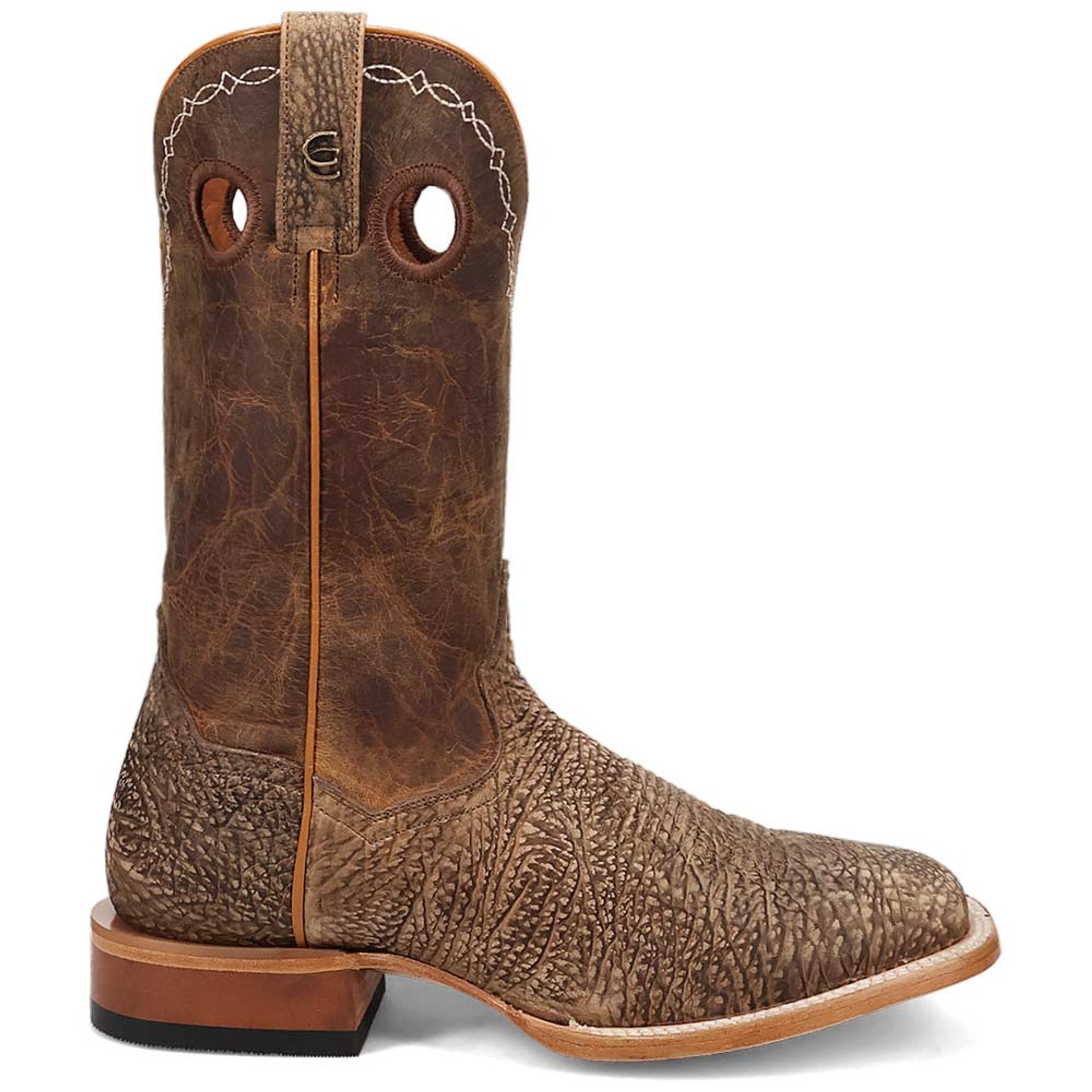 Dan Post Murray Bison Leather Western Boots