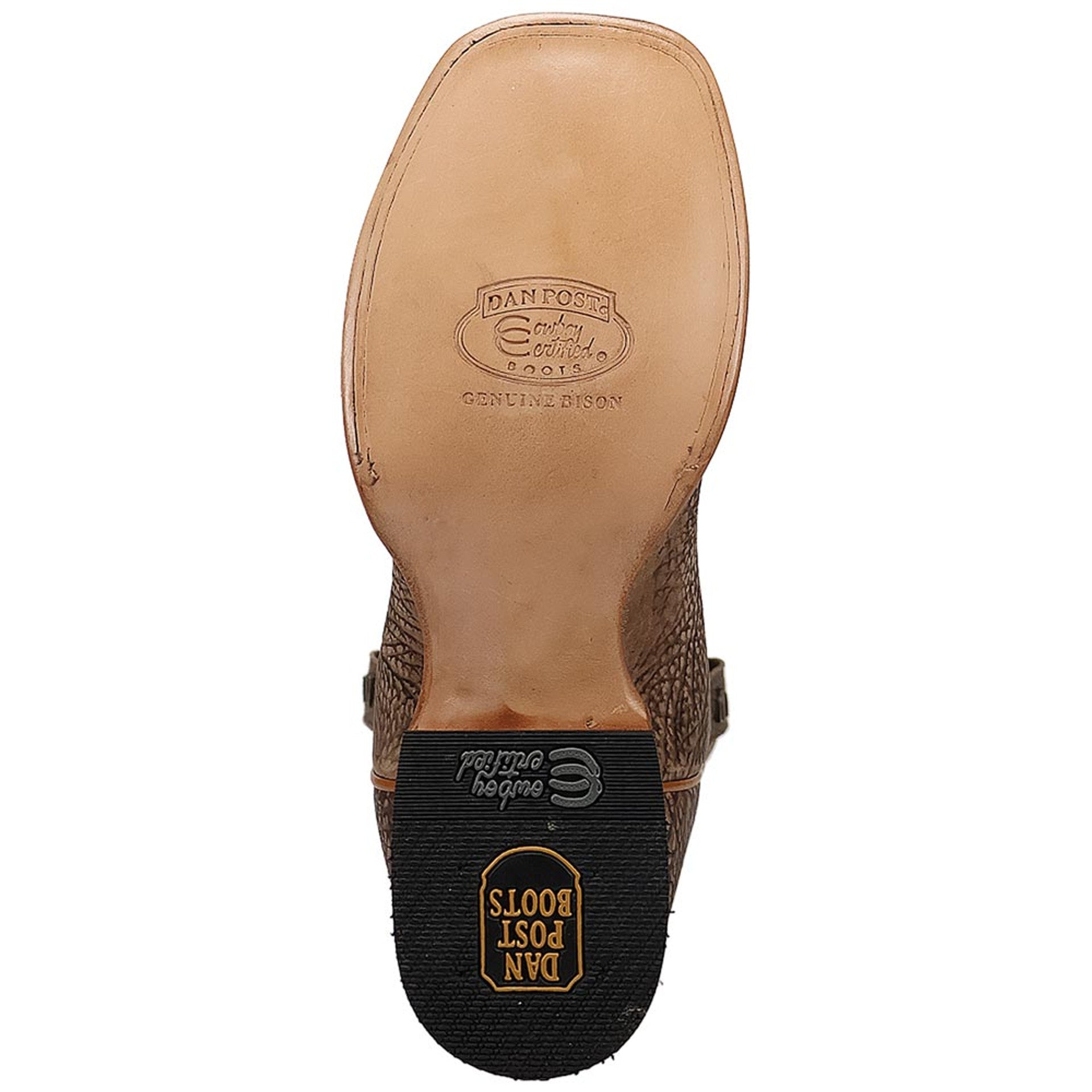 Dan Post Murray Bison Leather Western Boots