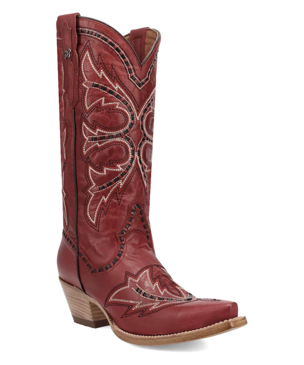 Dan Post Women's Mesa Boot - Red Leather Western