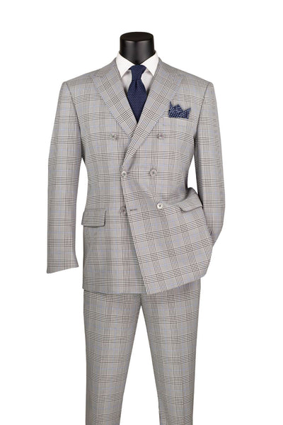 Gray Double Breasted Suit by Alexander Collection