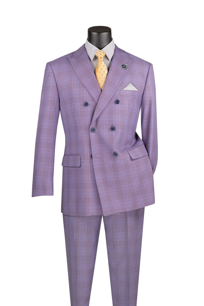 Alexander Light Purple Double Breasted 2 Piece Suit