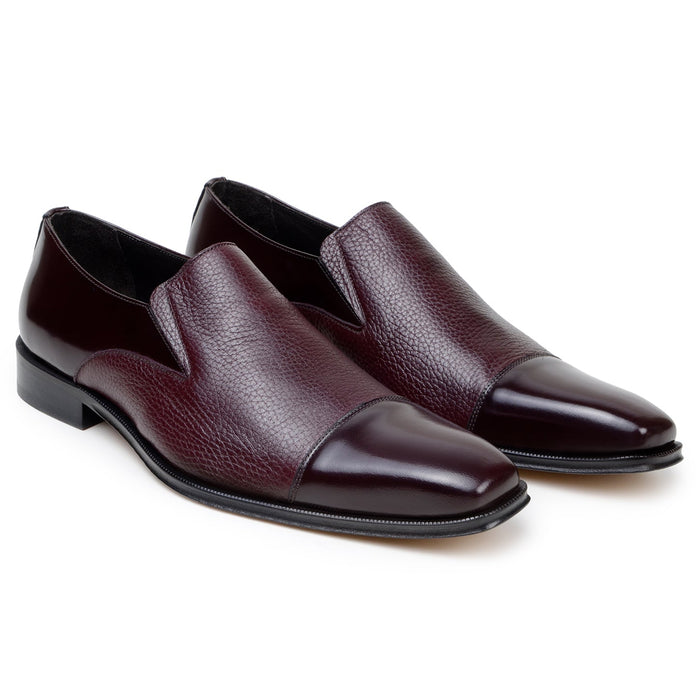 Belvedere Andreo Burgundy Alligator Luxury Shoe