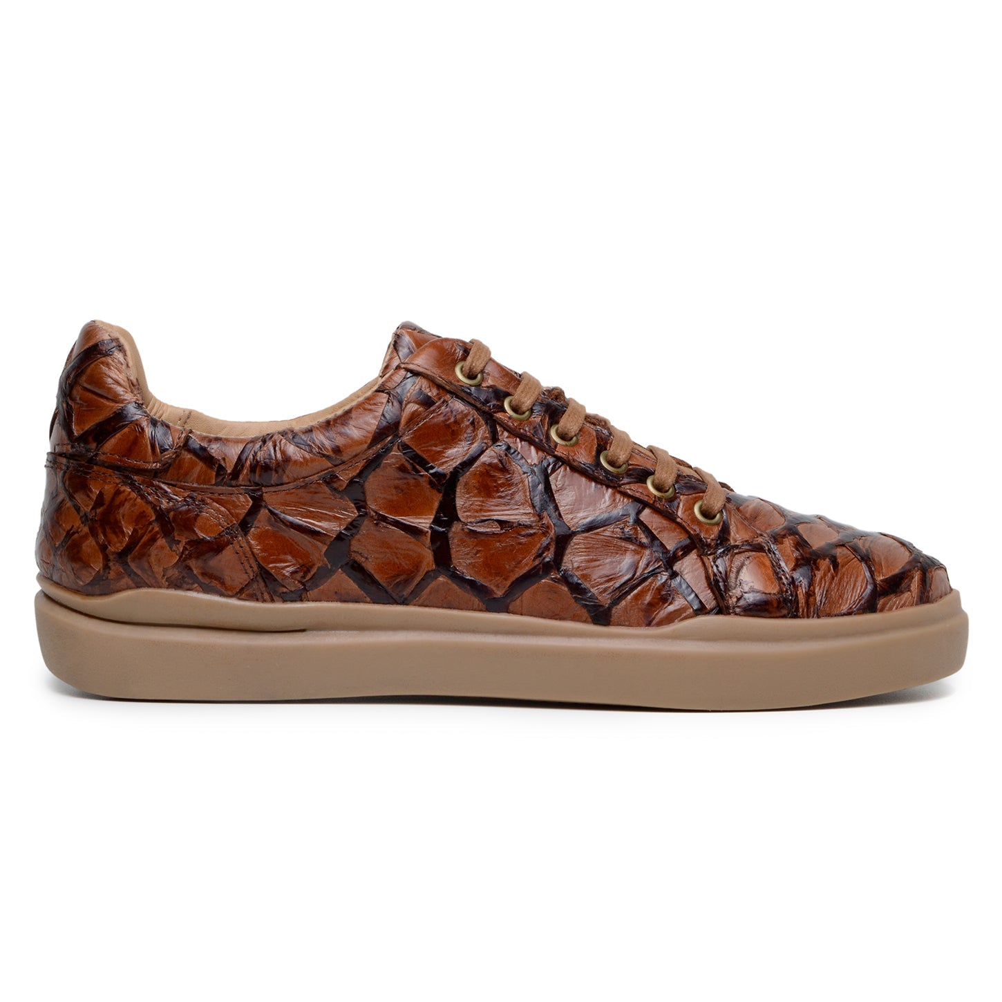 Belvedere Kingstone Almond Antique Alligator Luxury Shoe