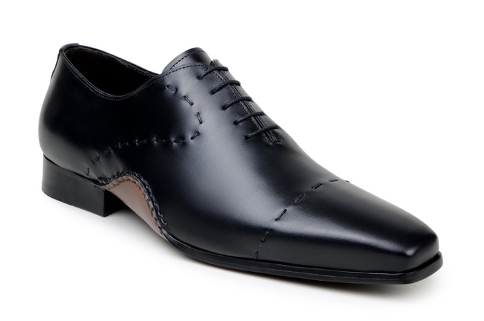 Belvedere Maestro Black Leather Oxford Dress Shoe
