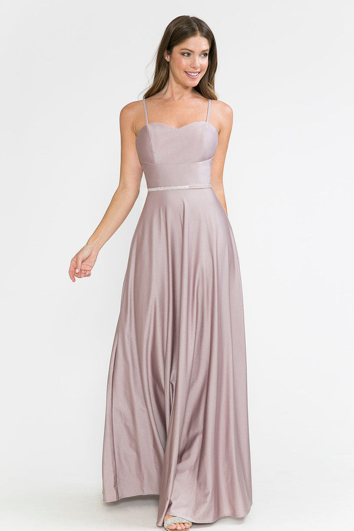Evening Dress Spaghetti Strap Embellished Formal Gown By Lenovia 5260