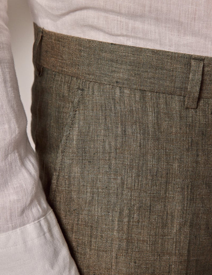 Dark Green Beach Wedding Suit for Men