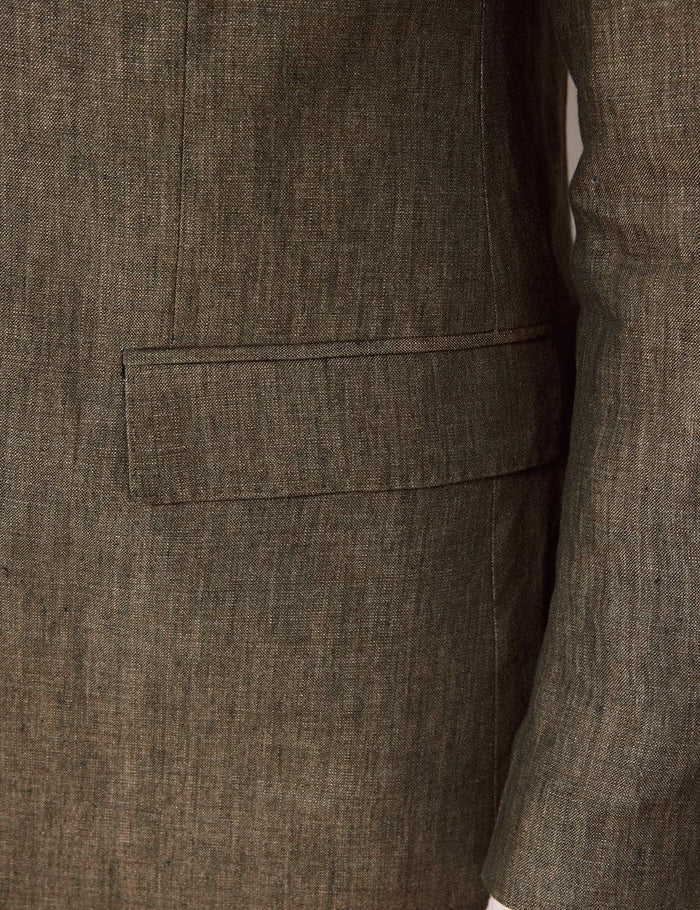 Dark Green Beach Wedding Suit for Men
