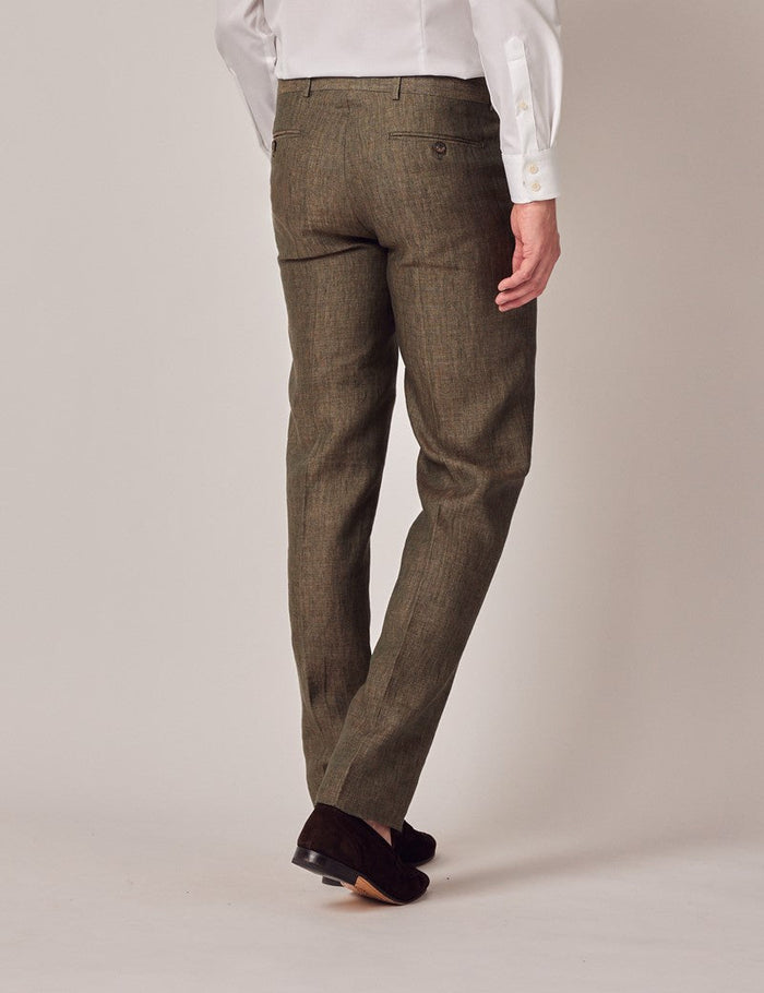Men's Dark Green Suit - Beach Wedding