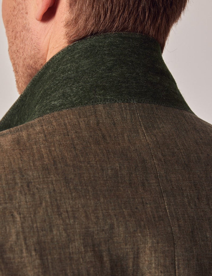 Men's Dark Green Suit - Beach Wedding