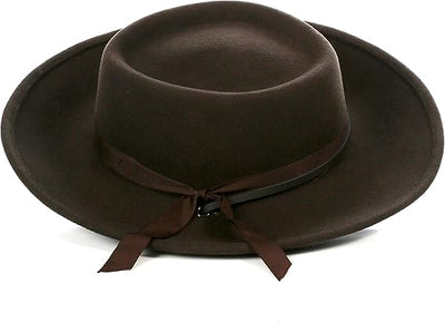 Men's Wool Fedora Hat with Grosgrain Ribbon