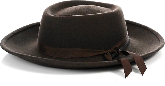 Men's Wool Fedora Hat with Grosgrain Ribbon