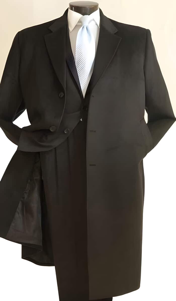 3/4 Length Dark Charcoal Men’s Car Coat