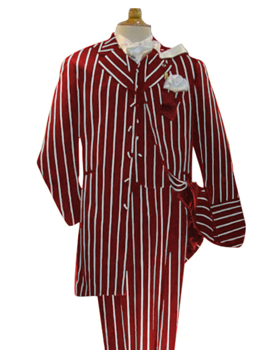 1920s Gangster Pinstripe Mens Fashion Suit