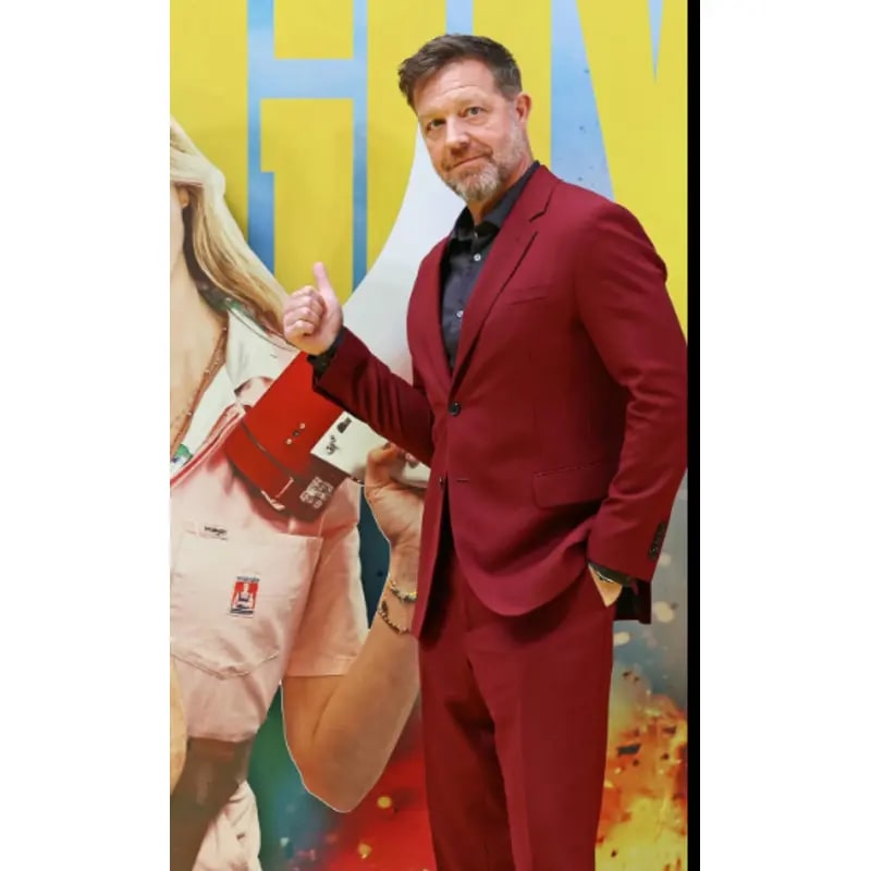David Leitch The Fall Guy 2026 Maroon Suit