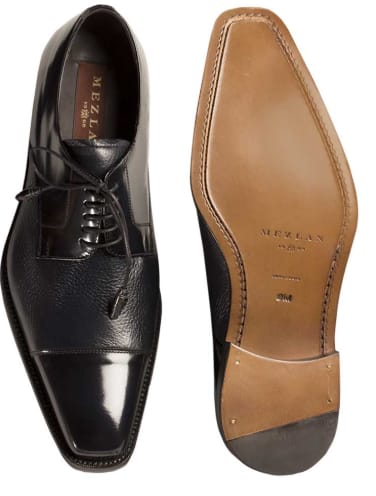 Soka Calfskin/Deerskin Blue by Mezlan