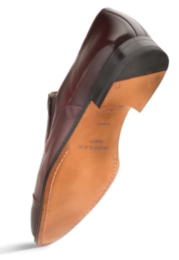 Milani Calfskin/Deerskin by Mezlan: Burgundy Spanish Craft