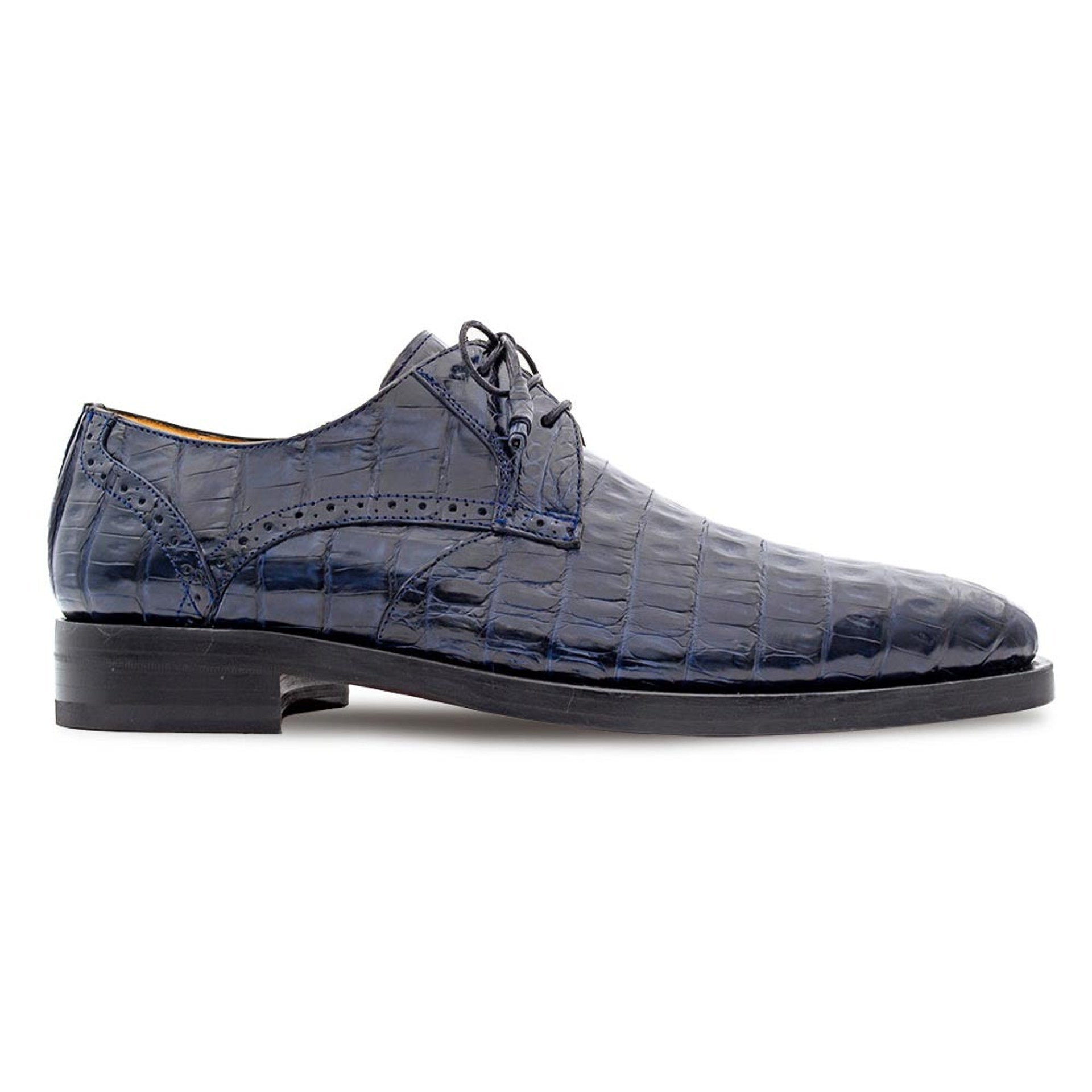 Golfo Derby Crocodile Shoes by Mezlan
