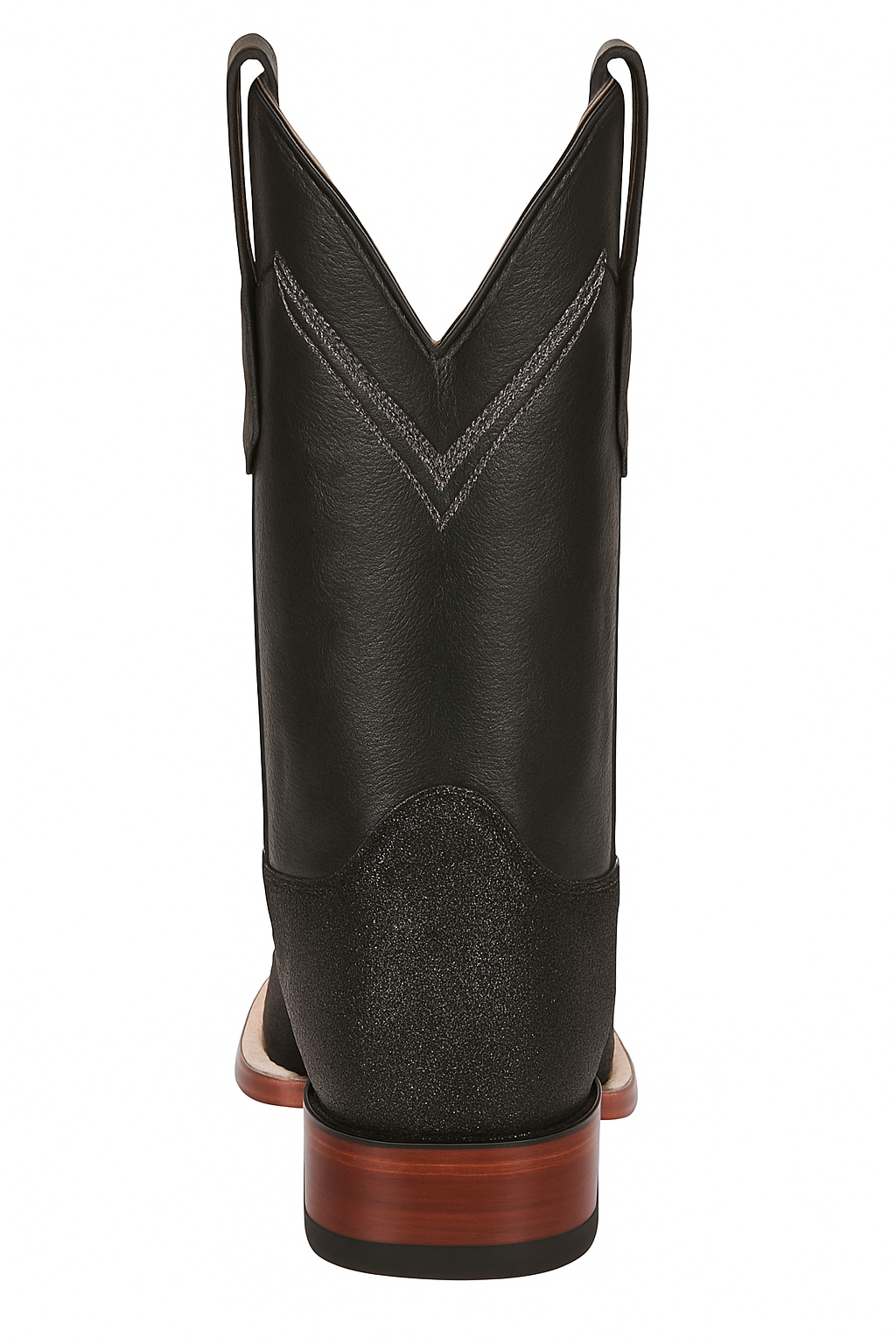 Square Toe Stingray Boots Black