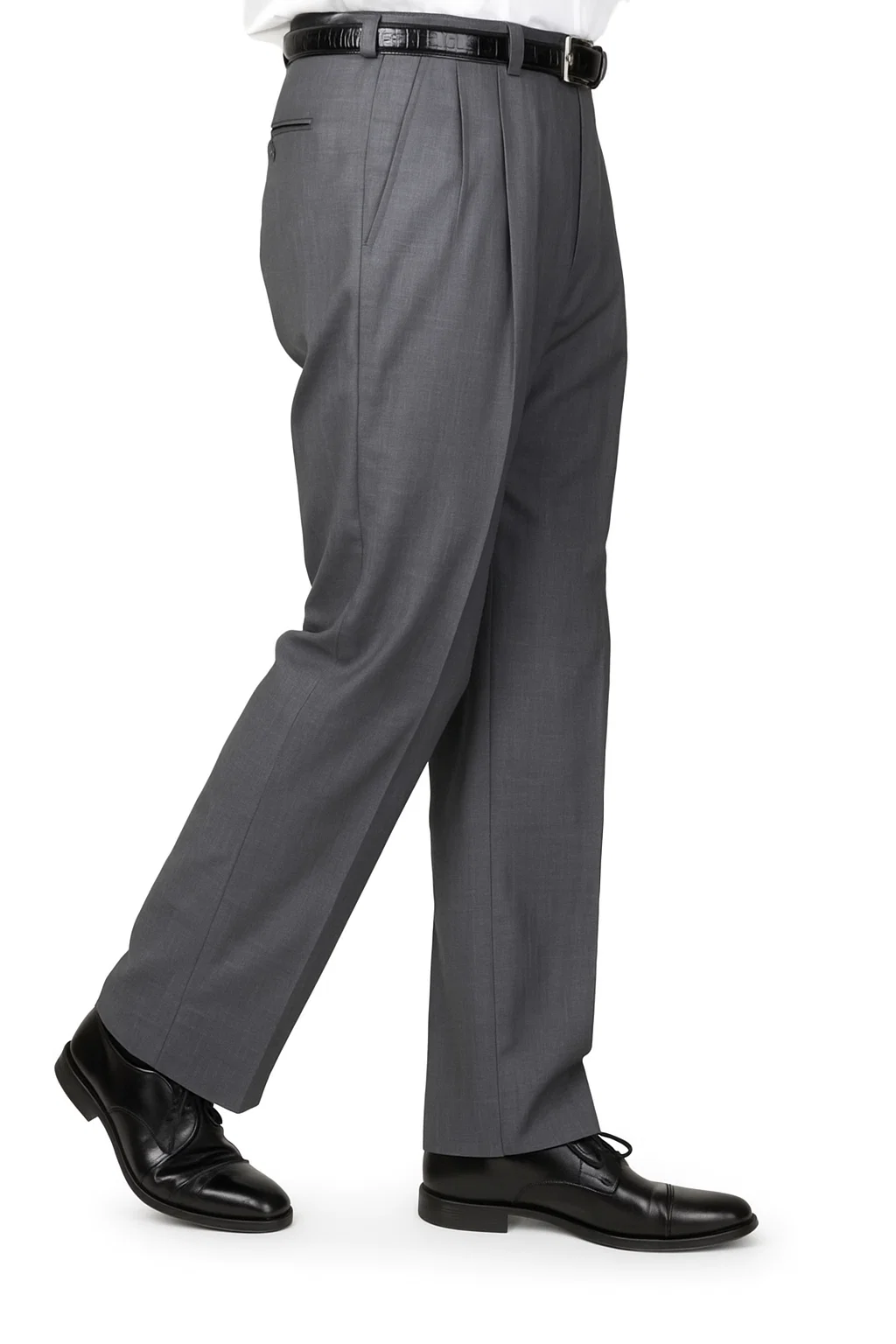 Cambridge Somerset Double-Pleated Slacks / Dress Pants Trouser unhemmed unfinished bottom