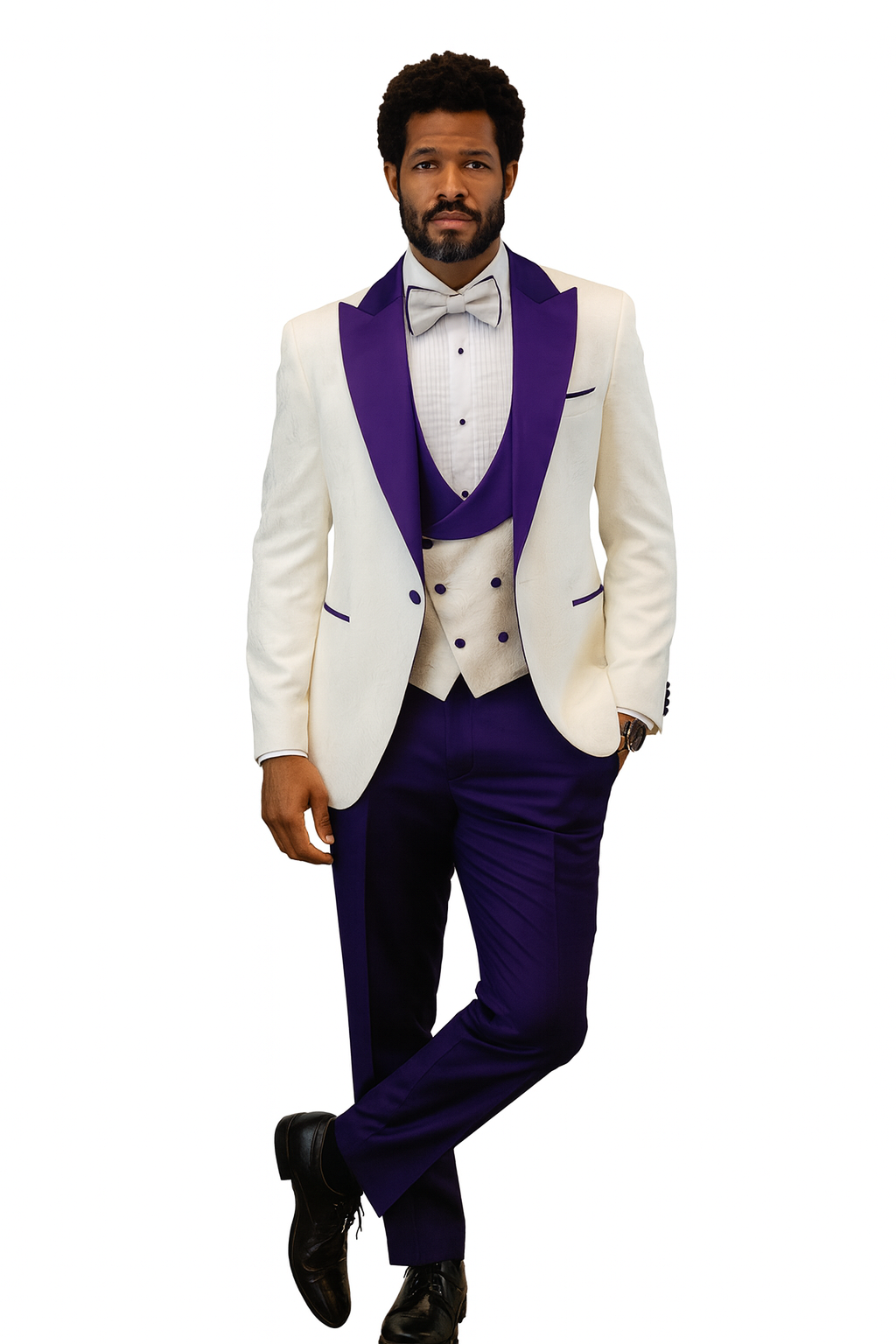 Hilton Paisley Peak Lapel Tuxedo Set